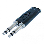 Neutrik NP3TT-2 разъем Bantam 4.4мм (0.173") спаренный, TR под пайку, S под обжим